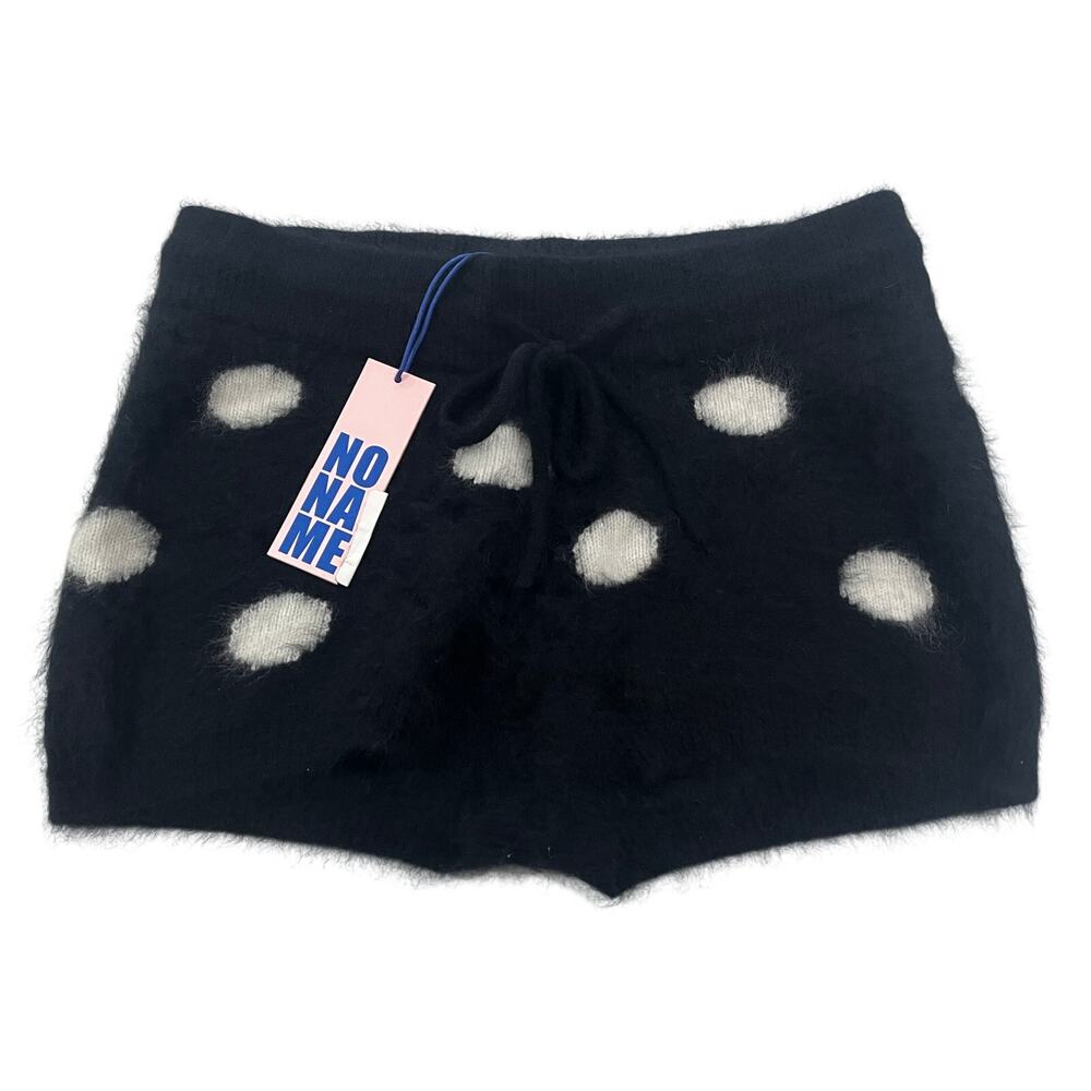15-84 NONAME by NAKED CASHMERE NWT $295 100% Cashmere Dotty Boy Shorts L